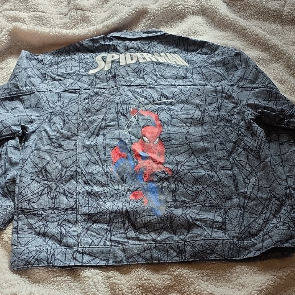 Marvel Spider-Man Jean Jacket - Blue and Red